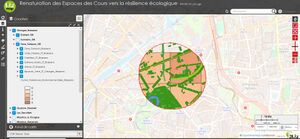 Cumul des nuisances environnementales et éléments de la trame verte et bleue urbaine dans la zone d'influence du collège Georges Brassens (Paris, 19e)..jpg